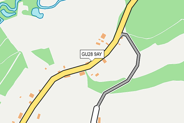 GU28 9AY map - OS OpenMap – Local (Ordnance Survey) GU28 9AY map - OS OpenMap – Local (Ordnance Survey)