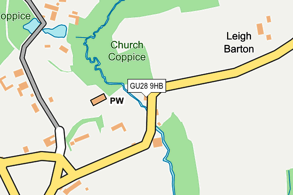 GU28 9HB map - OS OpenMap – Local (Ordnance Survey) GU28 9HB map - OS OpenMap – Local (Ordnance Survey)