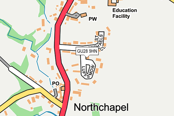 GU28 9HN map - OS OpenMap – Local (Ordnance Survey) GU28 9HN map - OS OpenMap – Local (Ordnance Survey)
