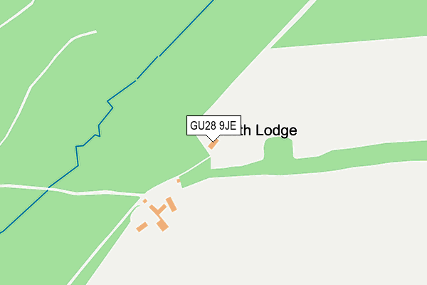 GU28 9JE map - OS OpenMap – Local (Ordnance Survey) GU28 9JE map - OS OpenMap – Local (Ordnance Survey)