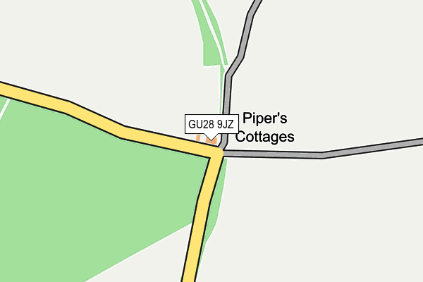 GU28 9JZ map - OS OpenMap – Local (Ordnance Survey) GU28 9JZ map - OS OpenMap – Local (Ordnance Survey)