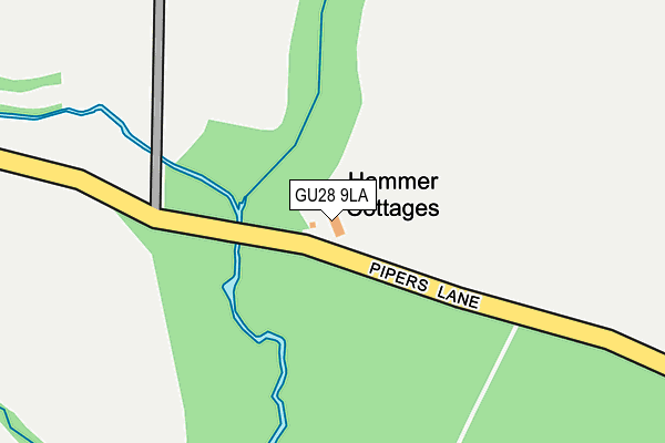 GU28 9LA map - OS OpenMap – Local (Ordnance Survey) GU28 9LA map - OS OpenMap – Local (Ordnance Survey)