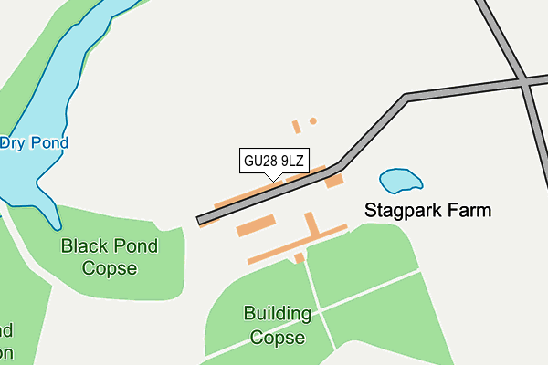 GU28 9LZ map - OS OpenMap – Local (Ordnance Survey) GU28 9LZ map - OS OpenMap – Local (Ordnance Survey)