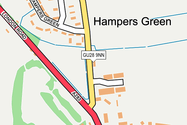 GU28 9NN map - OS OpenMap – Local (Ordnance Survey) GU28 9NN map - OS OpenMap – Local (Ordnance Survey)