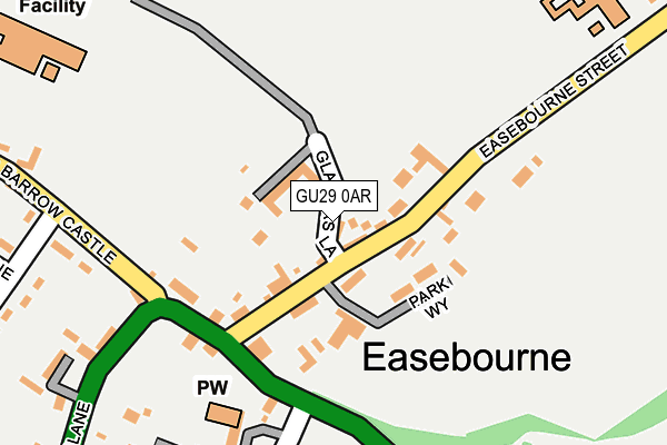 GU29 0AR map - OS OpenMap – Local (Ordnance Survey) GU29 0AR map - OS OpenMap – Local (Ordnance Survey)
