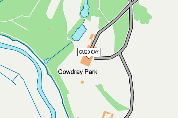 GU29 0AY map - OS OpenMap – Local (Ordnance Survey) GU29 0AY map - OS OpenMap – Local (Ordnance Survey)