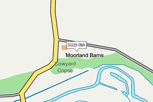 GU29 0BA map - OS OpenMap – Local (Ordnance Survey) GU29 0BA map - OS OpenMap – Local (Ordnance Survey)