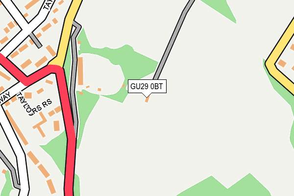 GU29 0BT map - OS OpenMap – Local (Ordnance Survey) GU29 0BT map - OS OpenMap – Local (Ordnance Survey)
