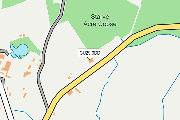 GU29 0DD map - OS OpenMap – Local (Ordnance Survey) GU29 0DD map - OS OpenMap – Local (Ordnance Survey)