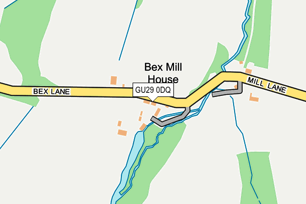 GU29 0DQ map - OS OpenMap – Local (Ordnance Survey) GU29 0DQ map - OS OpenMap – Local (Ordnance Survey)
