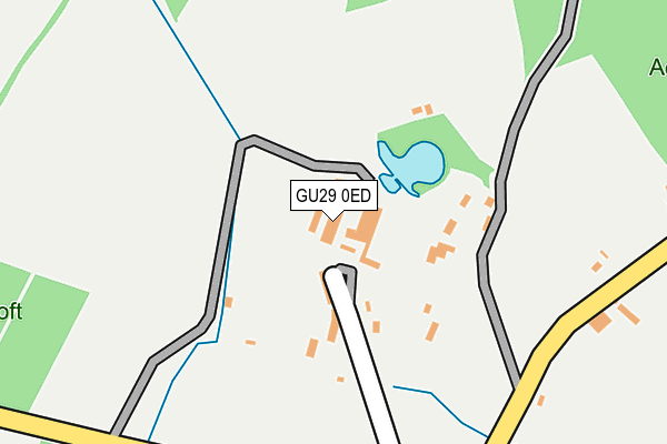 GU29 0ED map - OS OpenMap – Local (Ordnance Survey) GU29 0ED map - OS OpenMap – Local (Ordnance Survey)