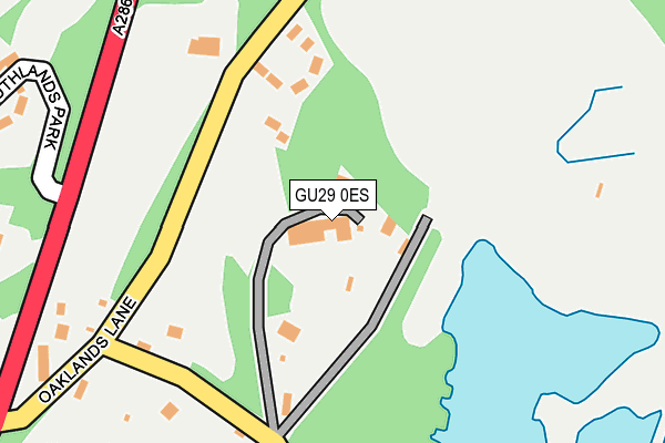 GU29 0ES map - OS OpenMap – Local (Ordnance Survey)