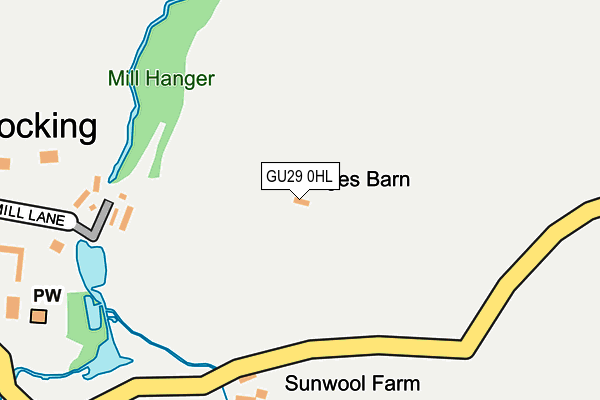 GU29 0HL map - OS OpenMap – Local (Ordnance Survey) GU29 0HL map - OS OpenMap – Local (Ordnance Survey)