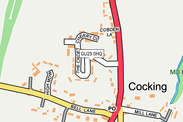 GU29 0HQ map - OS OpenMap – Local (Ordnance Survey) GU29 0HQ map - OS OpenMap – Local (Ordnance Survey)
