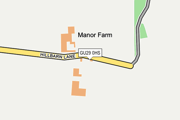 GU29 0HS map - OS OpenMap – Local (Ordnance Survey) GU29 0HS map - OS OpenMap – Local (Ordnance Survey)