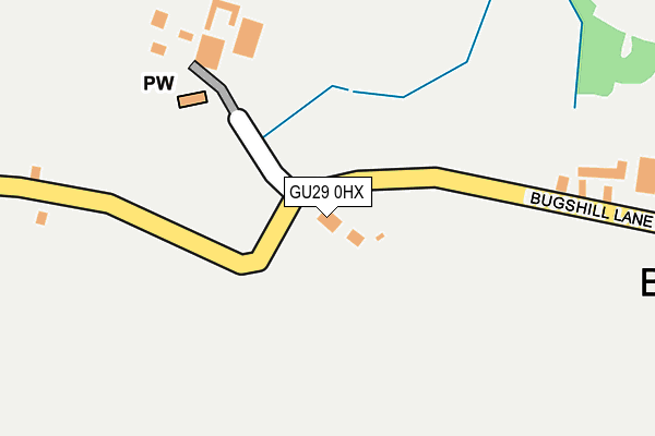 GU29 0HX map - OS OpenMap – Local (Ordnance Survey) GU29 0HX map - OS OpenMap – Local (Ordnance Survey)