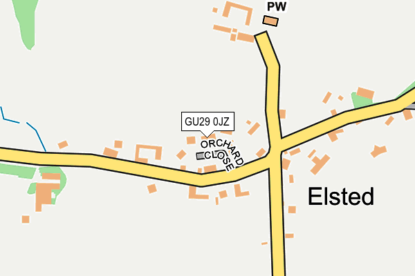 GU29 0JZ map - OS OpenMap – Local (Ordnance Survey) GU29 0JZ map - OS OpenMap – Local (Ordnance Survey)