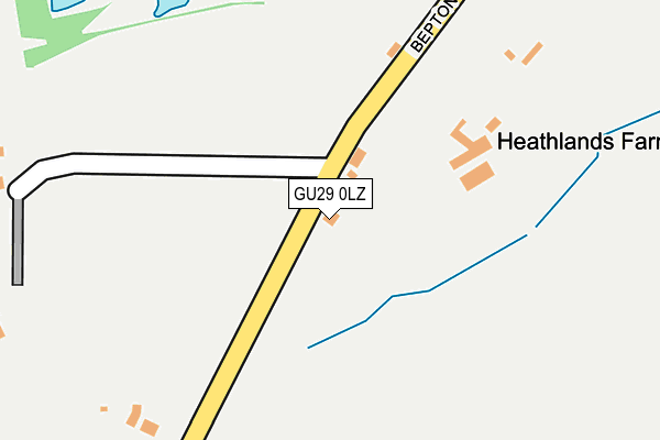 GU29 0LZ map - OS OpenMap – Local (Ordnance Survey) GU29 0LZ map - OS OpenMap – Local (Ordnance Survey)