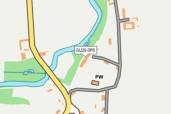 GU29 0PS map - OS OpenMap – Local (Ordnance Survey) GU29 0PS map - OS OpenMap – Local (Ordnance Survey)