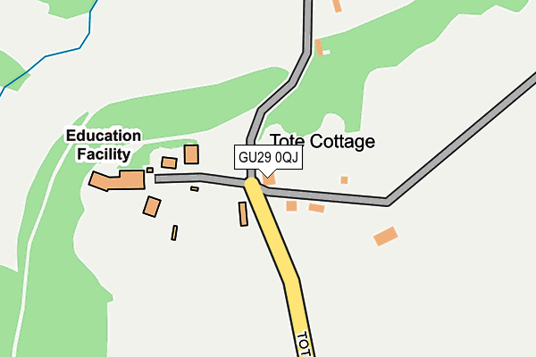 GU29 0QJ map - OS OpenMap – Local (Ordnance Survey) GU29 0QJ map - OS OpenMap – Local (Ordnance Survey)