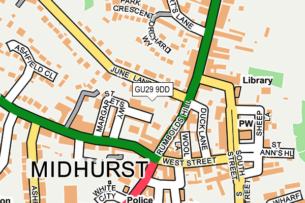 GU29 9DD map - OS OpenMap – Local (Ordnance Survey) GU29 9DD map - OS OpenMap – Local (Ordnance Survey)