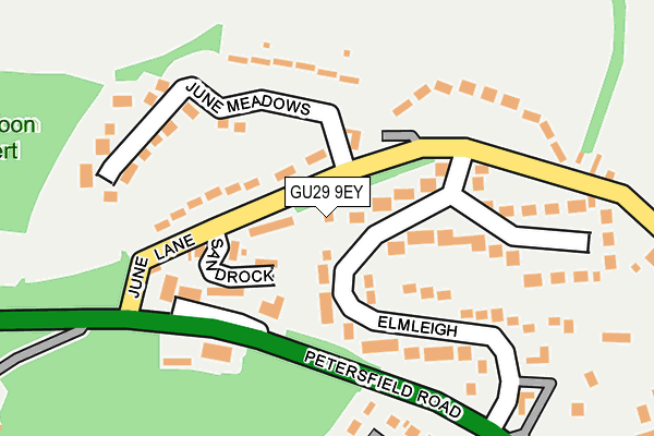 GU29 9EY map - OS OpenMap – Local (Ordnance Survey) GU29 9EY map - OS OpenMap – Local (Ordnance Survey)