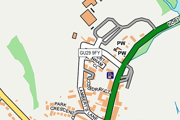 GU29 9FY map - OS OpenMap – Local (Ordnance Survey) GU29 9FY map - OS OpenMap – Local (Ordnance Survey)