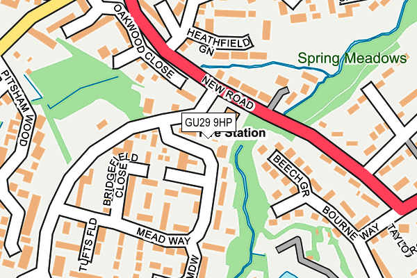 GU29 9HP map - OS OpenMap – Local (Ordnance Survey) GU29 9HP map - OS OpenMap – Local (Ordnance Survey)
