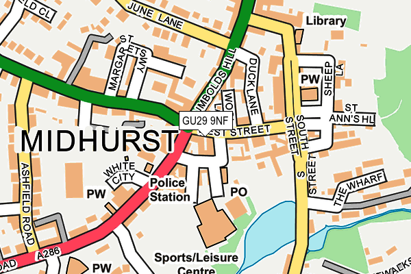 GU29 9NF map - OS OpenMap – Local (Ordnance Survey) GU29 9NF map - OS OpenMap – Local (Ordnance Survey)
