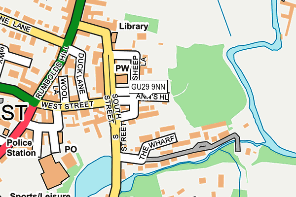 GU29 9NN map - OS OpenMap – Local (Ordnance Survey) GU29 9NN map - OS OpenMap – Local (Ordnance Survey)