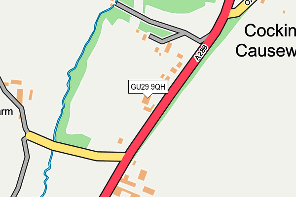 GU29 9QH map - OS OpenMap – Local (Ordnance Survey) GU29 9QH map - OS OpenMap – Local (Ordnance Survey)