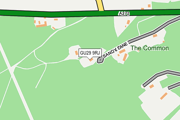 GU29 9RJ map - OS OpenMap – Local (Ordnance Survey) GU29 9RJ map - OS OpenMap – Local (Ordnance Survey)