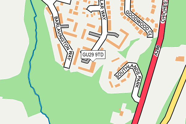 GU29 9TD map - OS OpenMap – Local (Ordnance Survey) GU29 9TD map - OS OpenMap – Local (Ordnance Survey)