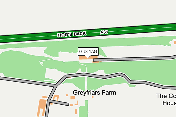 GU3 1AG map - OS OpenMap – Local (Ordnance Survey) GU3 1AG map - OS OpenMap – Local (Ordnance Survey)