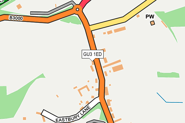 GU3 1ED map - OS OpenMap – Local (Ordnance Survey) GU3 1ED map - OS OpenMap – Local (Ordnance Survey)