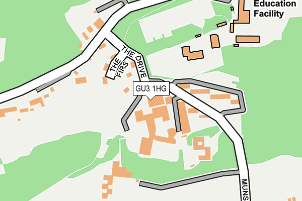GU3 1HG map - OS OpenMap – Local (Ordnance Survey) GU3 1HG map - OS OpenMap – Local (Ordnance Survey)