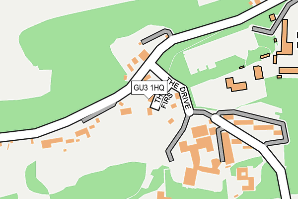 GU3 1HQ map - OS OpenMap – Local (Ordnance Survey) GU3 1HQ map - OS OpenMap – Local (Ordnance Survey)