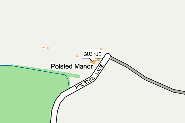 GU3 1JE map - OS OpenMap – Local (Ordnance Survey) GU3 1JE map - OS OpenMap – Local (Ordnance Survey)
