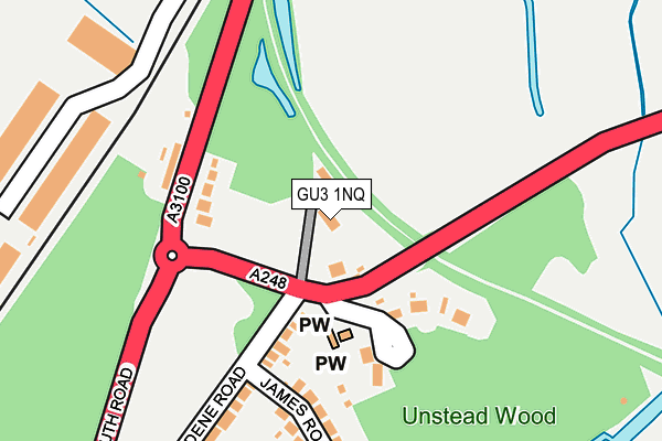 GU3 1NQ map - OS OpenMap – Local (Ordnance Survey) GU3 1NQ map - OS OpenMap – Local (Ordnance Survey)
