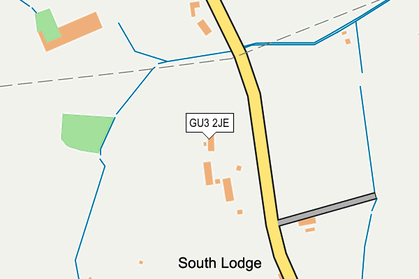 GU3 2JE map - OS OpenMap – Local (Ordnance Survey) GU3 2JE map - OS OpenMap – Local (Ordnance Survey)