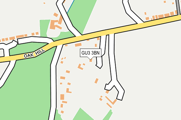 GU3 3BN map - OS OpenMap – Local (Ordnance Survey) GU3 3BN map - OS OpenMap – Local (Ordnance Survey)