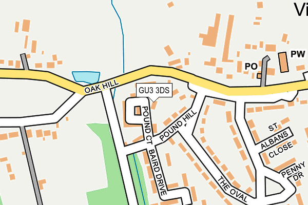 GU3 3DS map - OS OpenMap – Local (Ordnance Survey) GU3 3DS map - OS OpenMap – Local (Ordnance Survey)