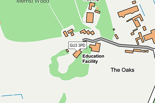 GU3 3PD map - OS OpenMap – Local (Ordnance Survey) GU3 3PD map - OS OpenMap – Local (Ordnance Survey)