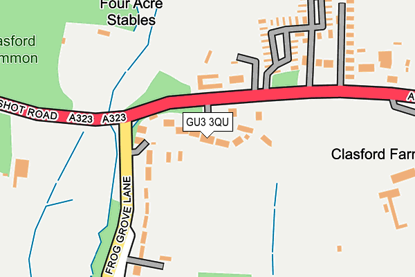 GU3 3QU map - OS OpenMap – Local (Ordnance Survey) GU3 3QU map - OS OpenMap – Local (Ordnance Survey)