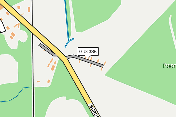 GU3 3SB map - OS OpenMap – Local (Ordnance Survey) GU3 3SB map - OS OpenMap – Local (Ordnance Survey)