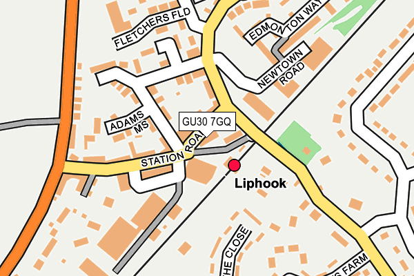GU30 7GQ map - OS OpenMap – Local (Ordnance Survey) GU30 7GQ map - OS OpenMap – Local (Ordnance Survey)