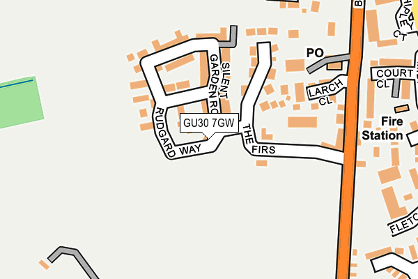 GU30 7GW map - OS OpenMap – Local (Ordnance Survey) GU30 7GW map - OS OpenMap – Local (Ordnance Survey)