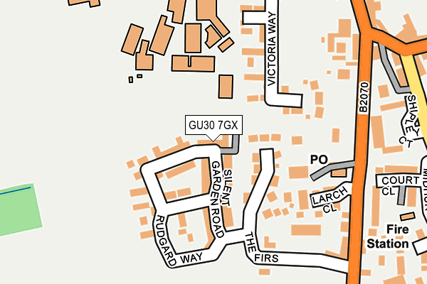 GU30 7GX map - OS OpenMap – Local (Ordnance Survey) GU30 7GX map - OS OpenMap – Local (Ordnance Survey)