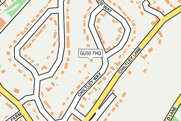 GU30 7HQ map - OS OpenMap – Local (Ordnance Survey) GU30 7HQ map - OS OpenMap – Local (Ordnance Survey)