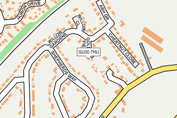 GU30 7HU map - OS OpenMap – Local (Ordnance Survey) GU30 7HU map - OS OpenMap – Local (Ordnance Survey)